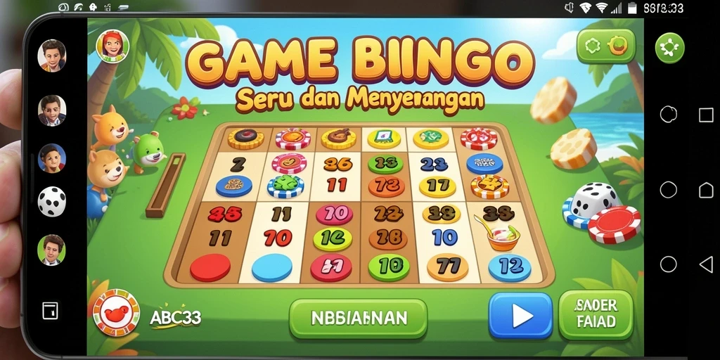 Screenshot gameplay ABC33 yang menampilkan keseruan Bingo.