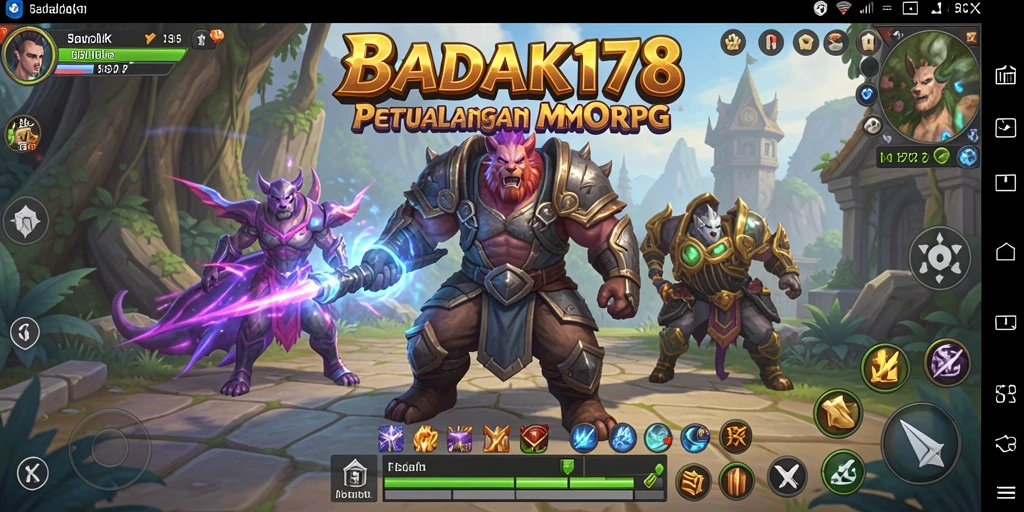 Tampilan seru gameplay BADAK178 dalam dunia MMORPG.