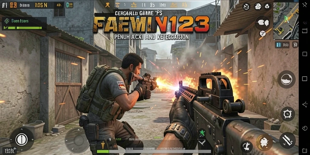 Gameplay intens CERI123 dengan aksi tembak-menembak yang seru.