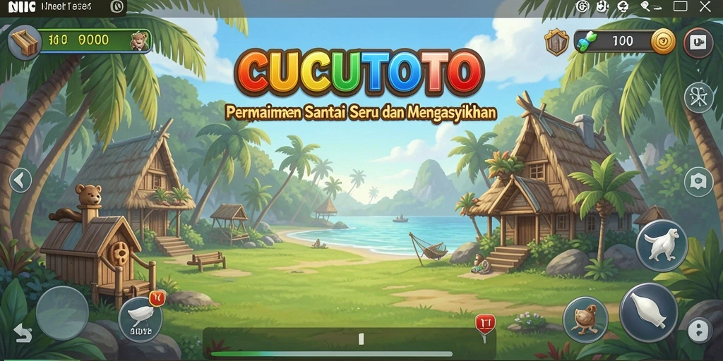 Screenshot gameplay CUCUTOTO yang menunjukkan keseruan bermain.