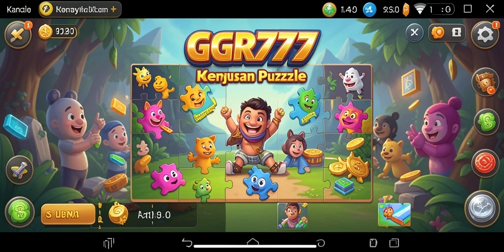 Tampilan gameplay GGR777 yang menarik saat menyusun puzzle.