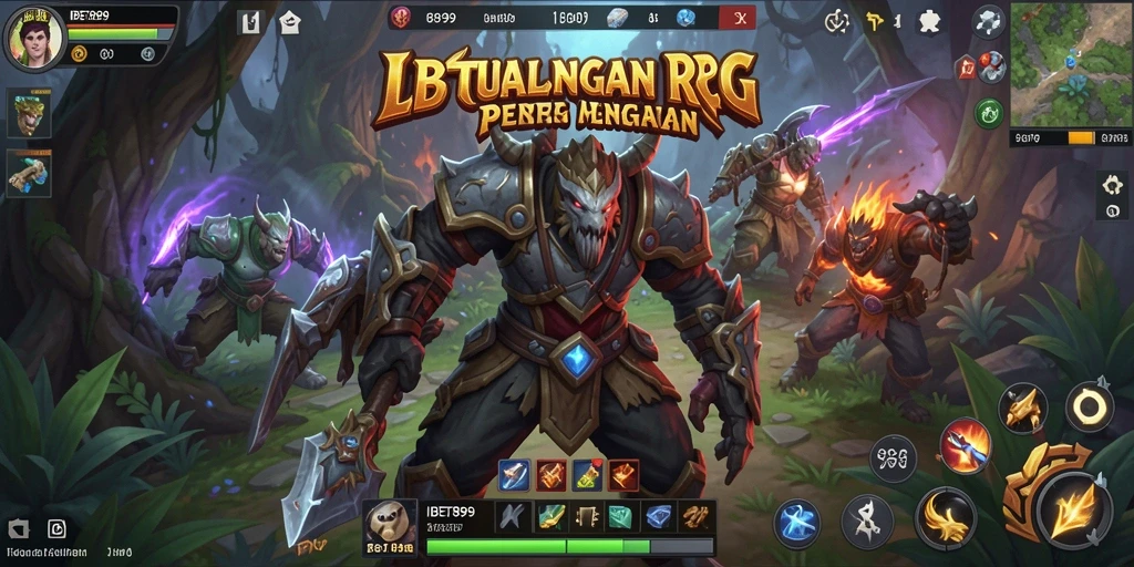 Tangkapan layar gameplay mendebarkan dari IBET899 dengan aksi RPG yang intens.