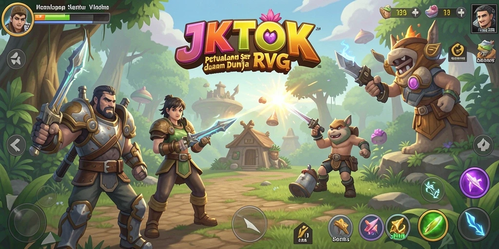 Screenshot gameplay JKTOK menampilkan aksi pertarungan yang mendebarkan.