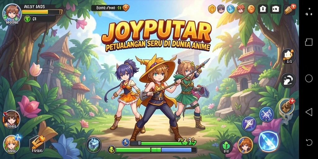Tampilan gameplay JOYPUTAR yang memukau dan penuh aksi.