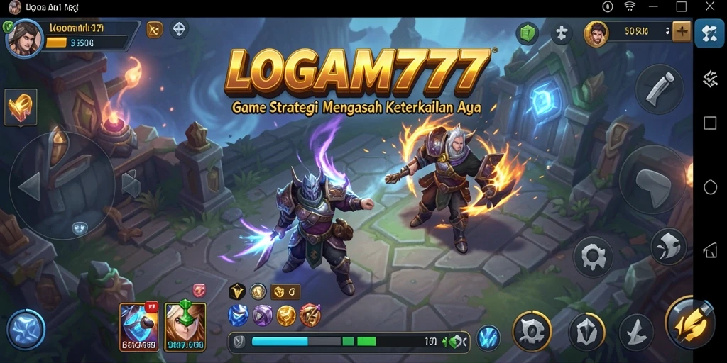 Tampilan gameplay menarik dari LOGAM777 yang mendebarkan.
