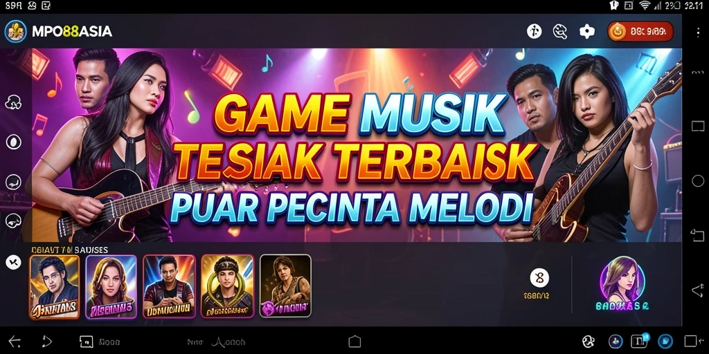 Screenshot utama MPO88ASIA yang menampilkan gameplay musik yang menarik.