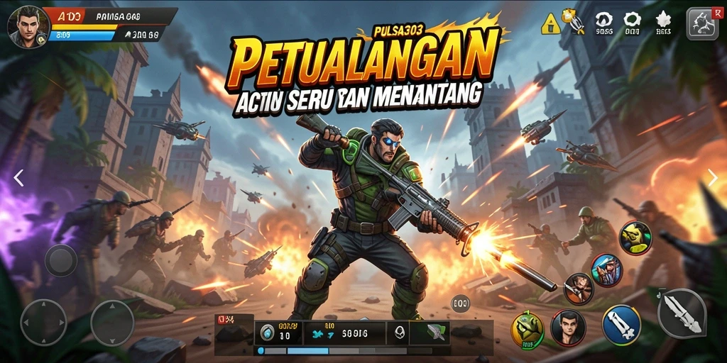 Tampilan gameplay PULSA303 yang mendebarkan dan penuh aksi.