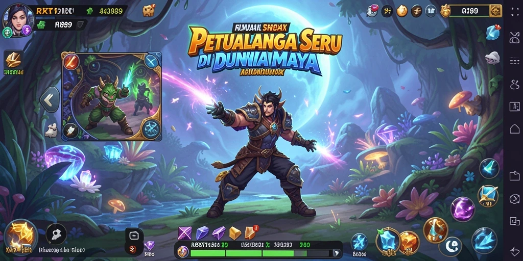 Tampilan gameplay yang imersif dalam petualangan menegangkan.