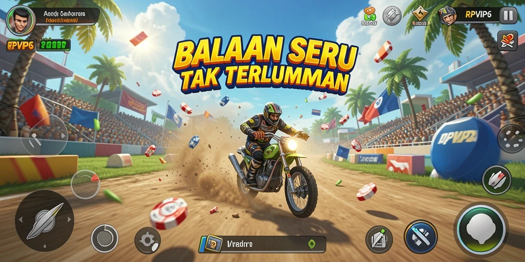 Tampilan gameplay RPVIP6 yang intens dan seru.