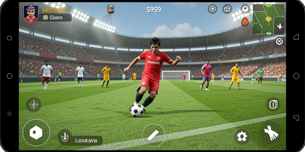 Gameplay S9S9 yang seru dan menantang dalam sepak bola.
