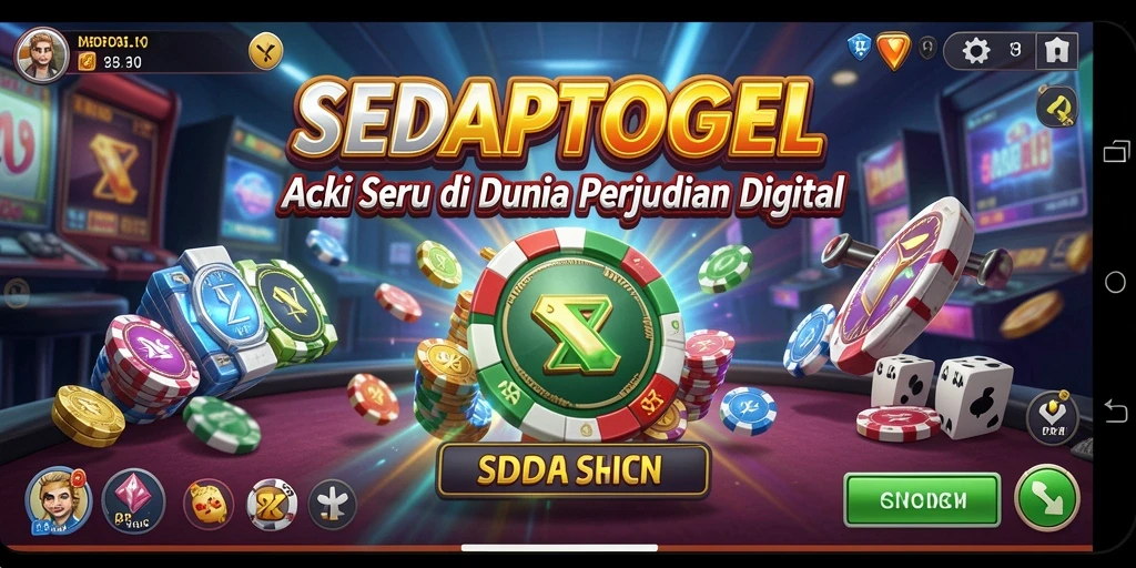 Tampilan aksi mendebarkan dalam permainan SEDAPTOGEL.
