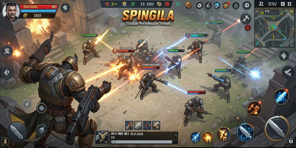 Tampilan gameplay SLG yang mendebarkan dalam SPINGILA.