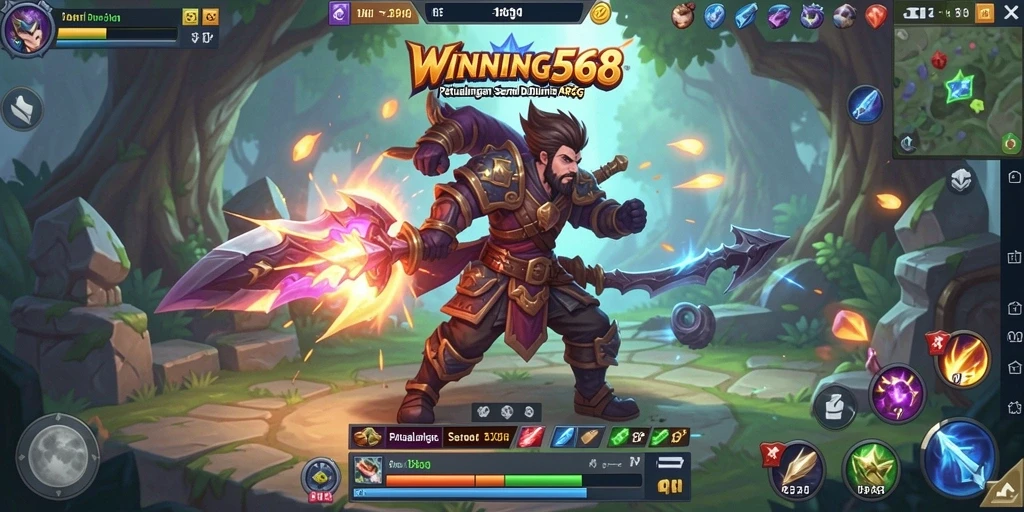 Tangkapan layar gameplay ARPG dalam WINNING568 yang mendebarkan.